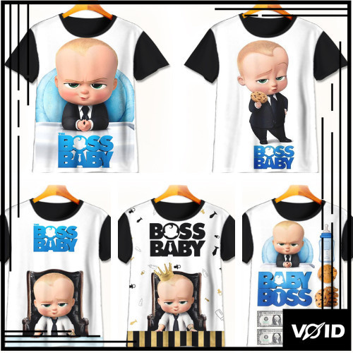 Kaos Baby Boss 3D Keren | Kaos Kartun Baby Boss | Baju Baby Boss Murah Untuk Anak Umur 1-12 Tahun