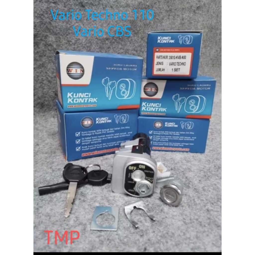 Kunci Kontak Assy / Set + Kunci Jok Vario CBS / Vario Techno 110 / Kualitas Super MERK WIN