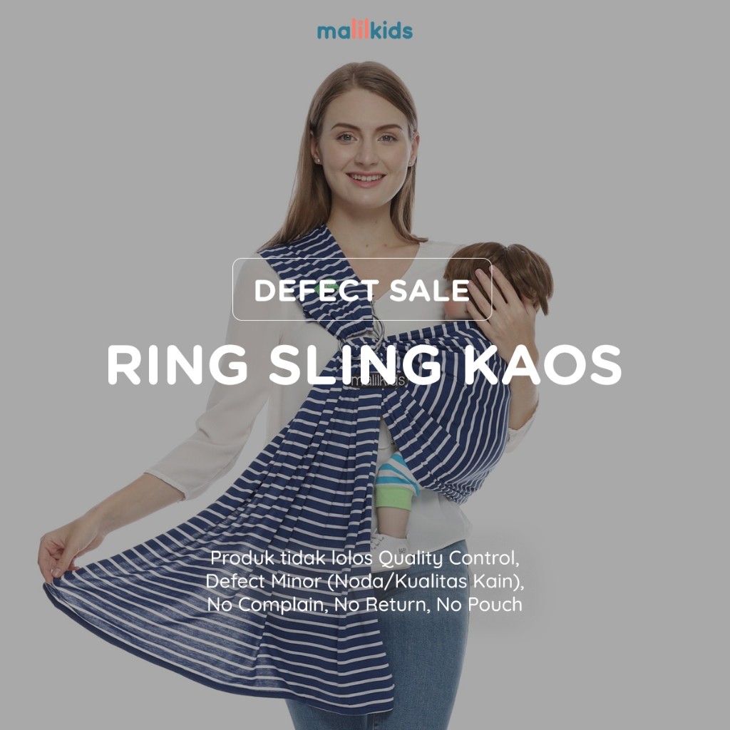 (Defect Sale) Malilkids Gendongan Bayi Ring Sling Kaos