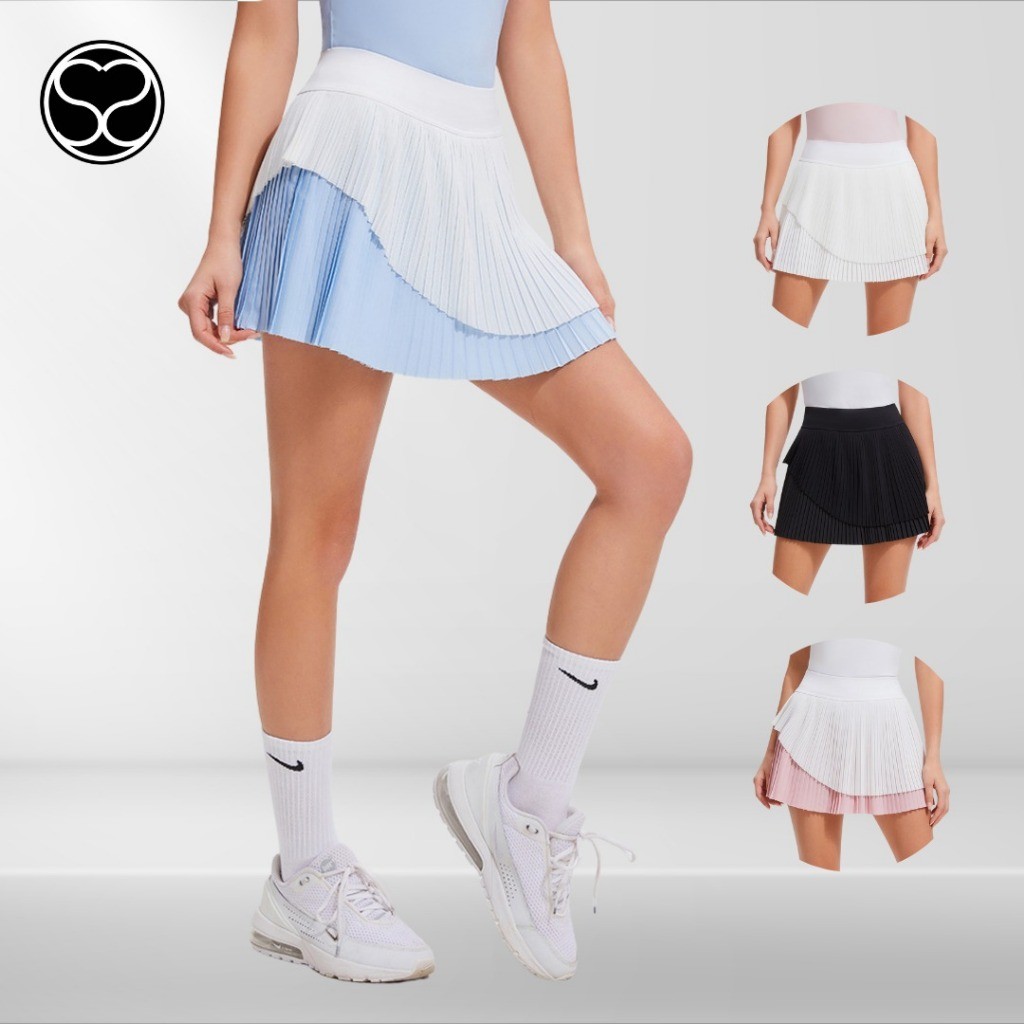 SecondShape - Active Flow Double Pleated Skirt Rok Padel Tennis Golf Pickleball