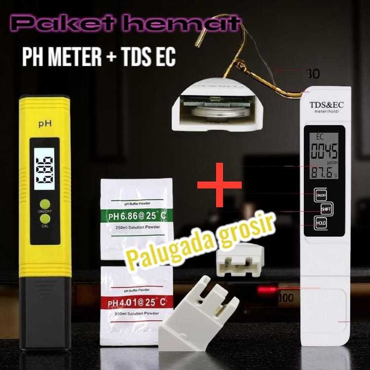 PH Meter dan TDS EC (PAKET) TDS Meter dan PH Meter PH Tester PH Meter Digital TDS EC