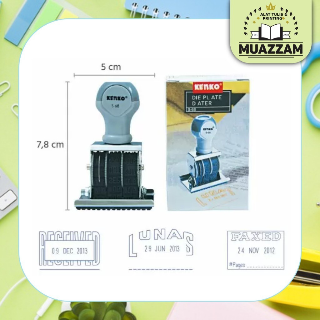 Kenko Stempel Lunas dan Tanggal S-68