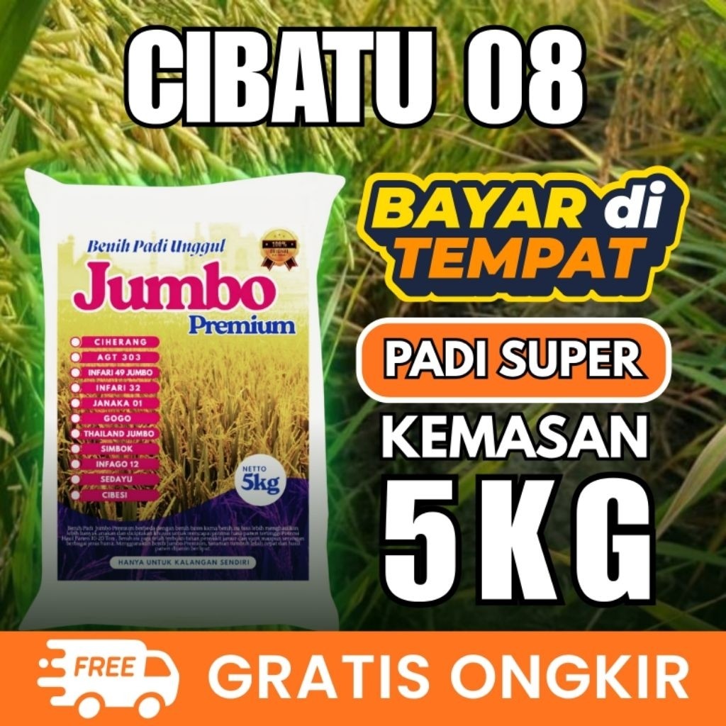[ AGEN BENIH PADI ] Benih padi Cibatu 08 kemasan 5kg