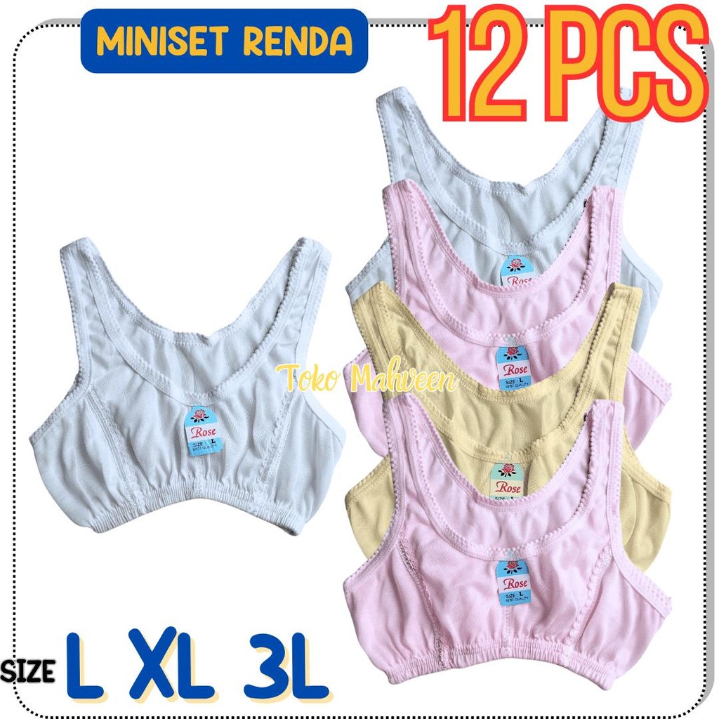 GROSIR 12 PCS BH BRA MINISET BLUS ANAK SMP SMA REMAJA DEWASA MINISET NYAMAN DIPAKAI BEST SELLER MAHV