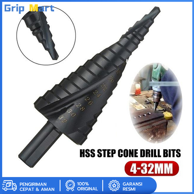 Mata Bor Pagoda 4-32MM Mata Bor Untuk Baja Keras Pagoda Titanium Mata Bor Besi Baja Black Titanium
