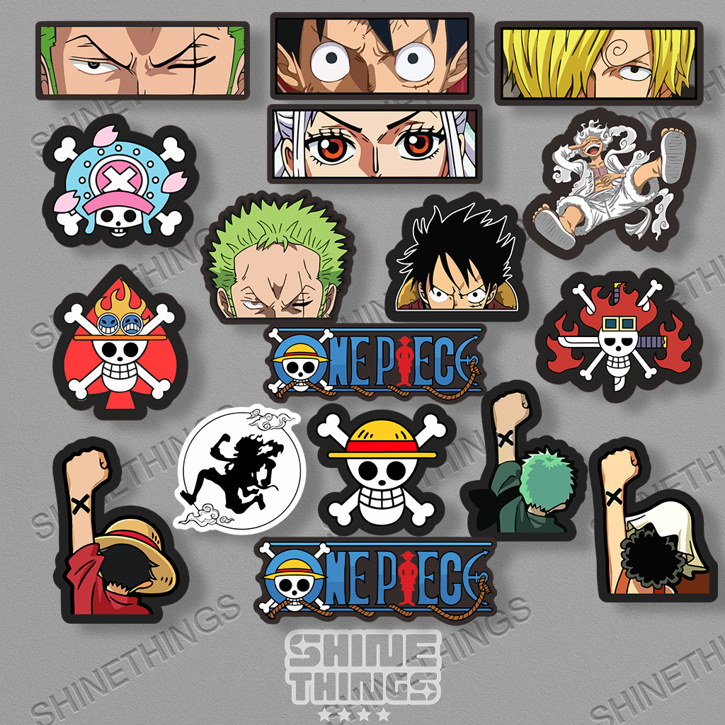 Stiker One Piece || Sticker aesthetic anime one Piece Zoro Luffy Nami