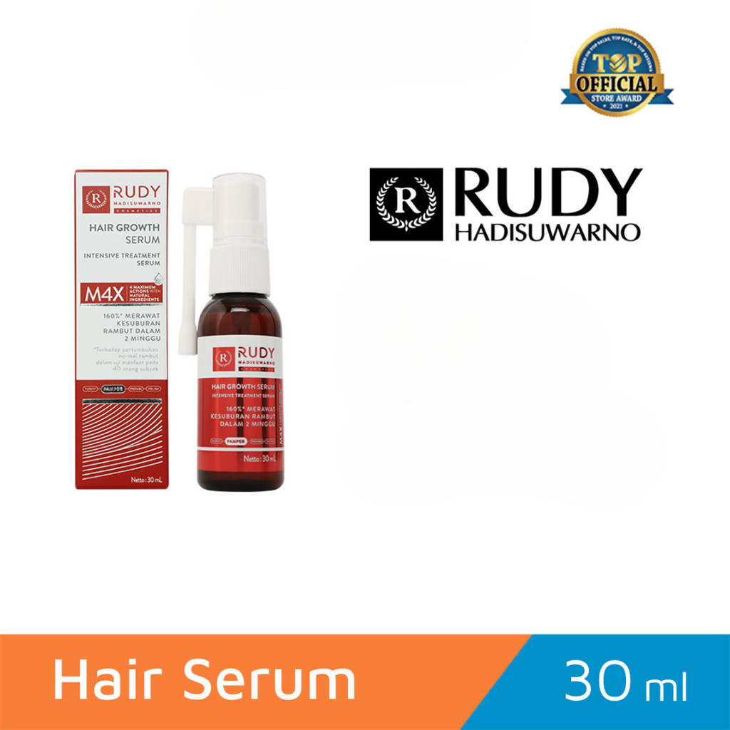 RUDY HADISUWARNO Cosmetics Hair Growth Serum 30 ml | Hair Serum Penumbuh Rambut Serum Rambut Vitamin