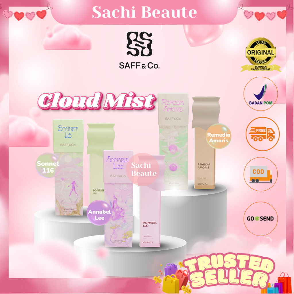 Saff & Co. Cloud Mist Annabele Lee Sonnet 116 Remedia Amoris
