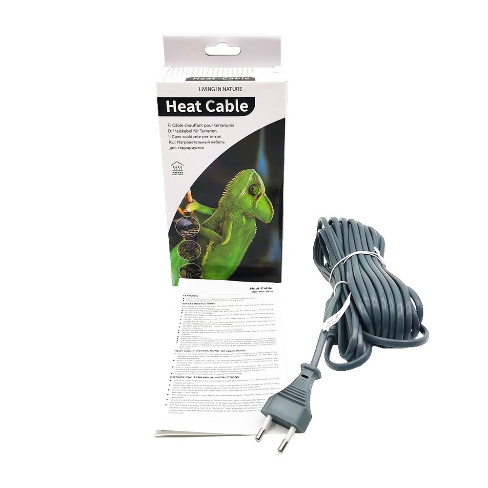 EU/US/UK/AU Plug 110V~220V Silicone Rubber Reptiles & Amphibians Heating Cable Vivarium Bottom Pet R