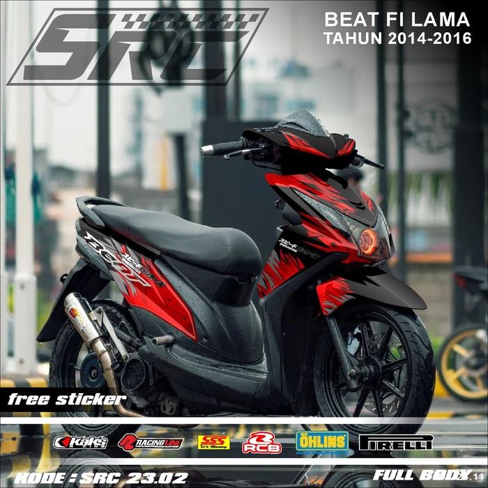 Decal Sticker Beat fi Old 2014 2015 2016 full body Dekal Stiker striping beat Decal Stiker Fullbody 