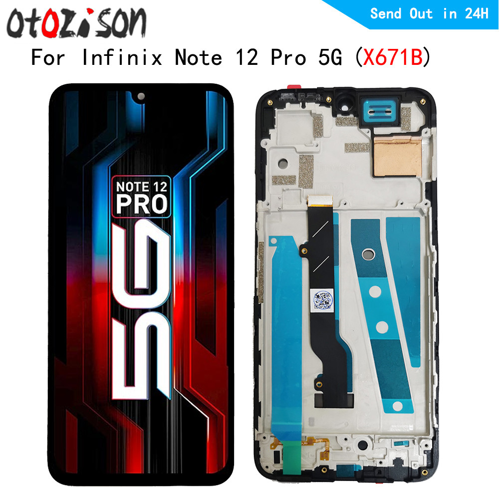 X671B LCD 6.7" Amoled Screen For Infinix Note 12 Pro 5G X671B LCD splay Tou Panel Screen gitizer Wit