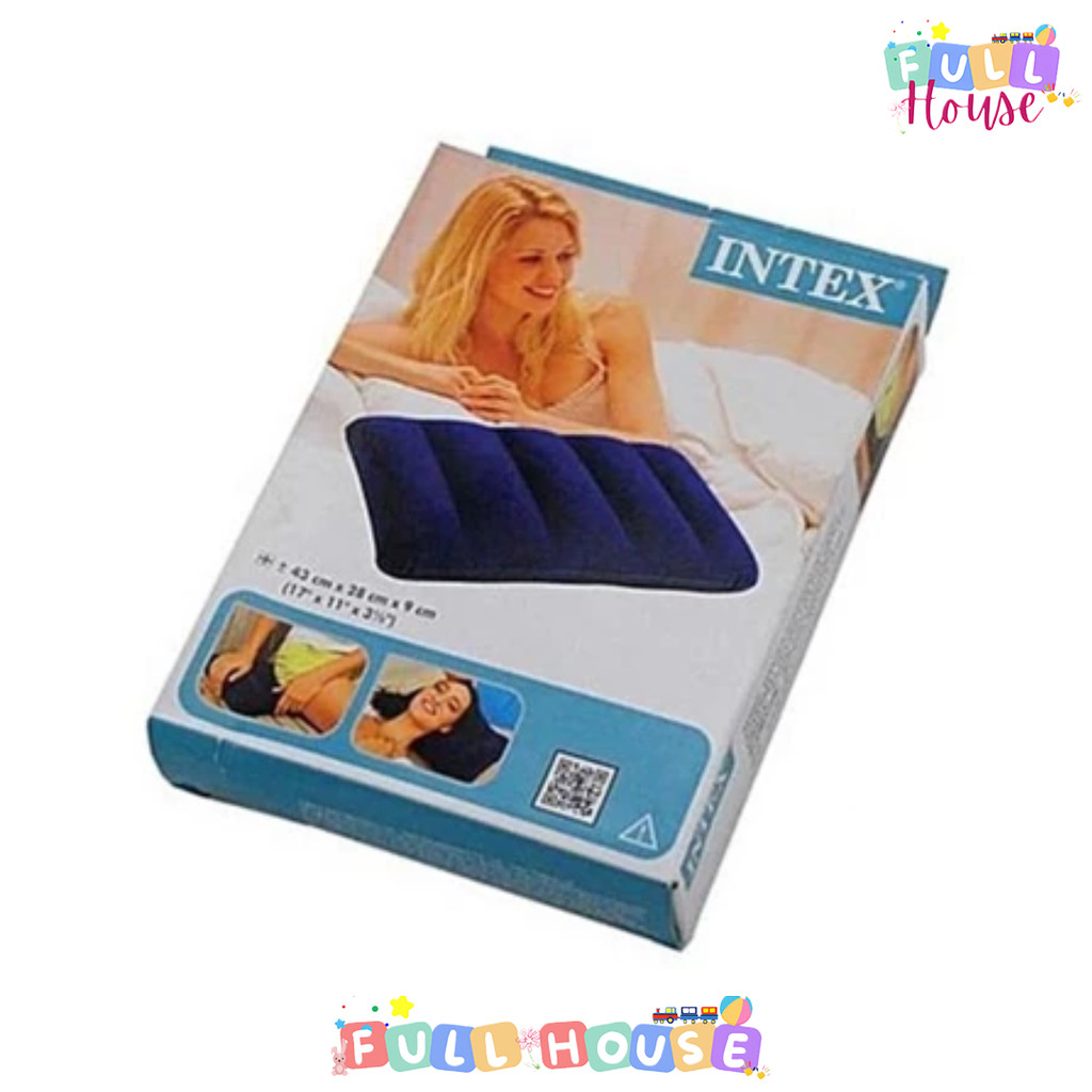 Bantal Angin / Bantal INTEX / Travel Pillow Blue INTEX 68672