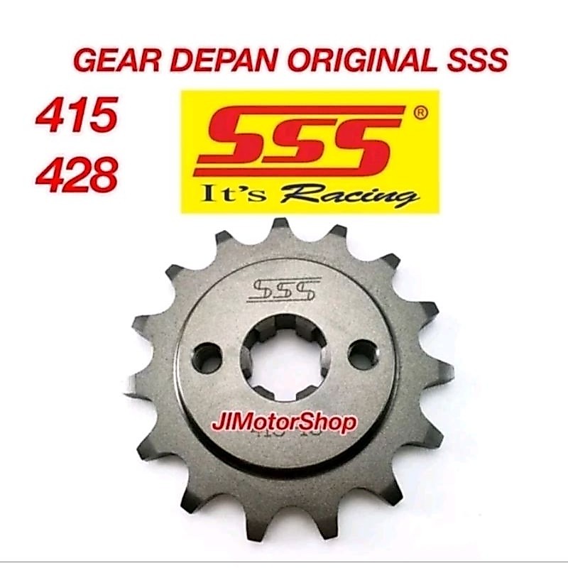 Gear Depan SSS 415 428 Kawasaki KLX 150 D-tracker 150 Dtracker 150 Original