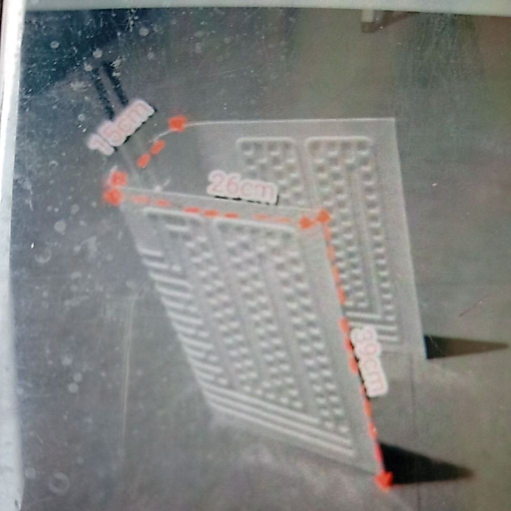 evaporator freezer kulkas Toshiba 66cmx39cm