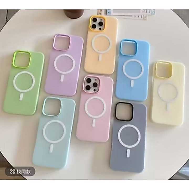 NEW CASE - CASE 2IN1 IPHONE CASING FRUIT JELLY MAGSAFE SILICON FROASTED MAGNETIC SOFTCASE
