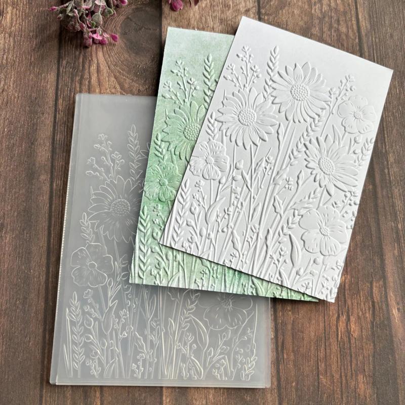 3D Embossed Relief Folder - Wildflowers
