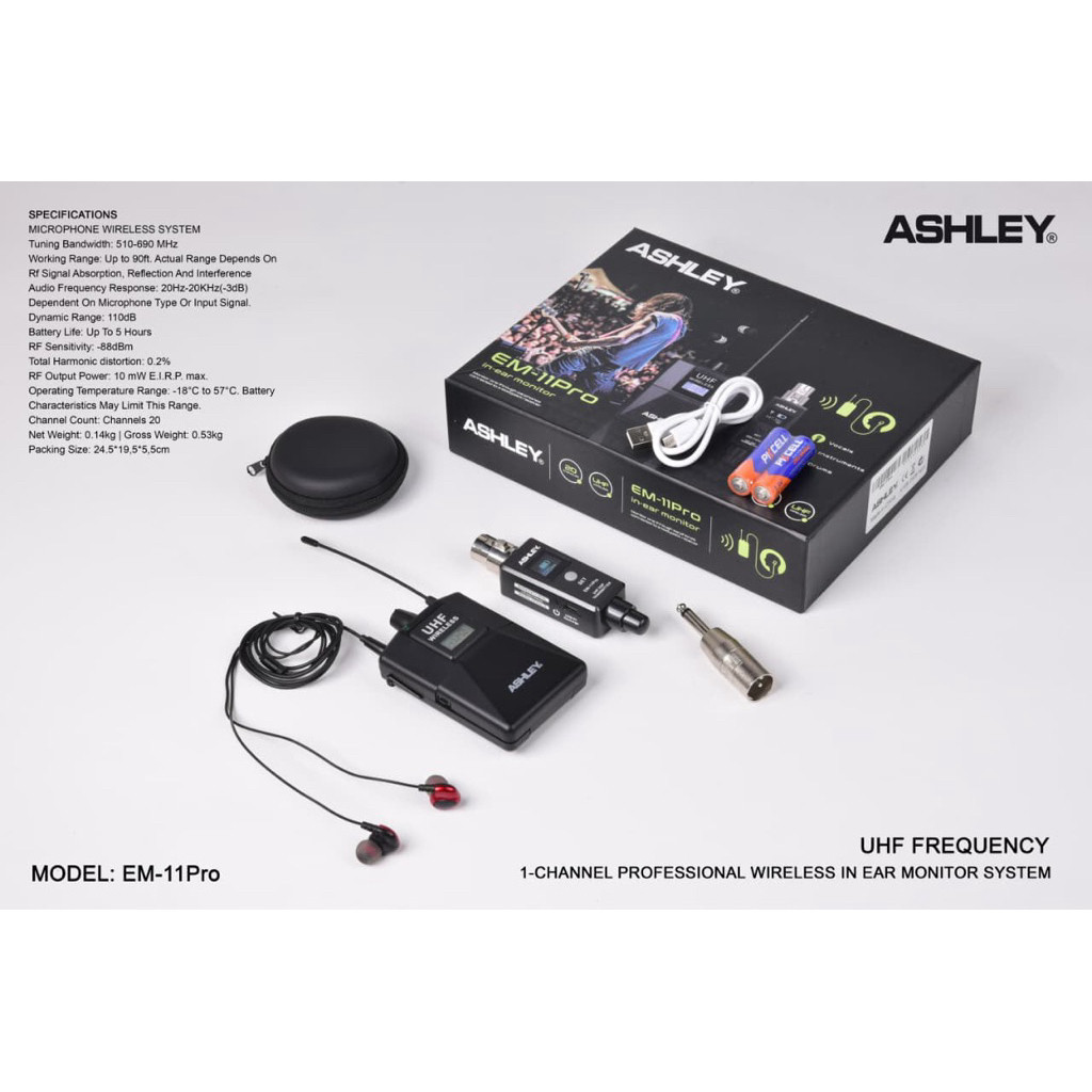 ear monitor ashley em110pro original Ashley EM 11PRO