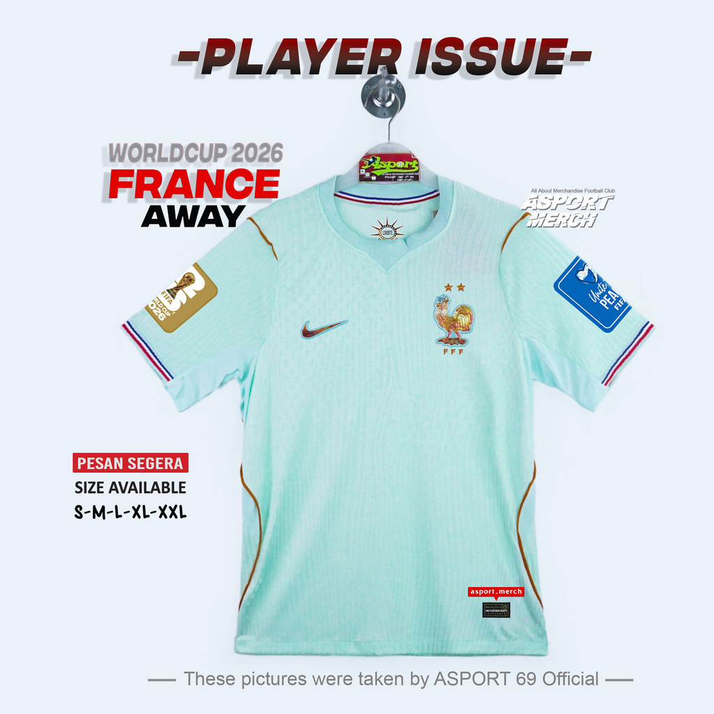 ASPORT JERSEY PLAYER ISSUE PRANCIS AWAY 2026 world cup PI PILDUN FRANCE AWAY 26