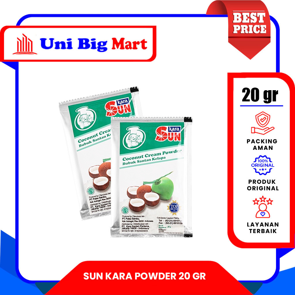 SUN KARA SANTAN BUBUK SACHET - 20 gr
