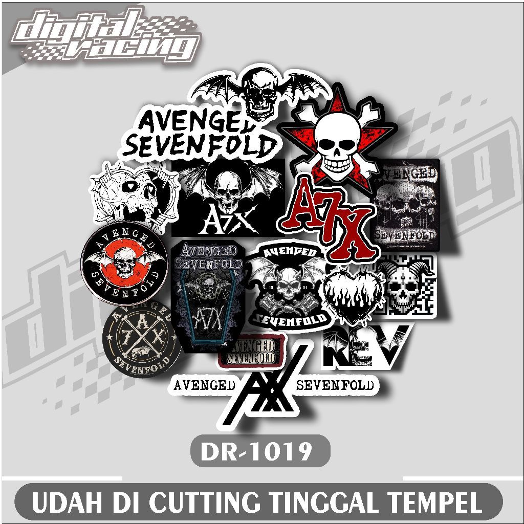 1019 Dr Stiker 15pcs Band AVENGED SEVENFOLD / A7X Sticker Pack | stiker band a7x aesthetic
