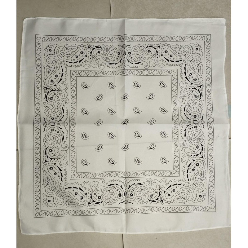 (TOS)  SLAYER KAIN BATIK / BANDANA SLAYER PUTIH PREMIUM / Slayer batik multifungsi / masker batik sy