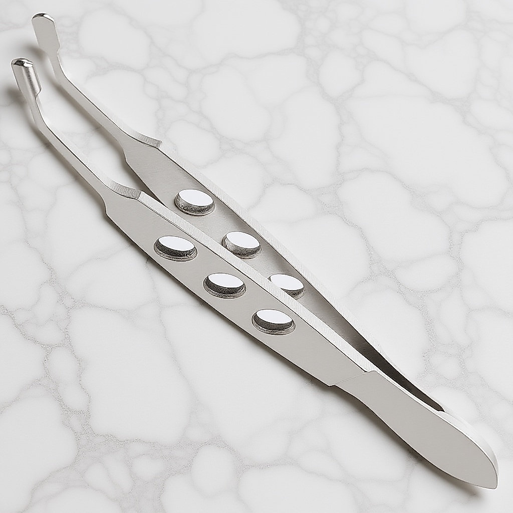 Stainless Steel Meibomian Gland Forceps Professional Eyelid Massage Tweezer for Mgd Dry Eye