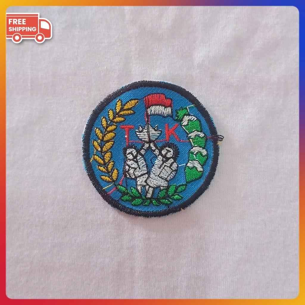 Bad Logo Bordiran Bet Bordir Bed Badge | Logo Tk Bordir | Bet Tk | Bordiran Sekolah Tk | Logo Tk Nas
