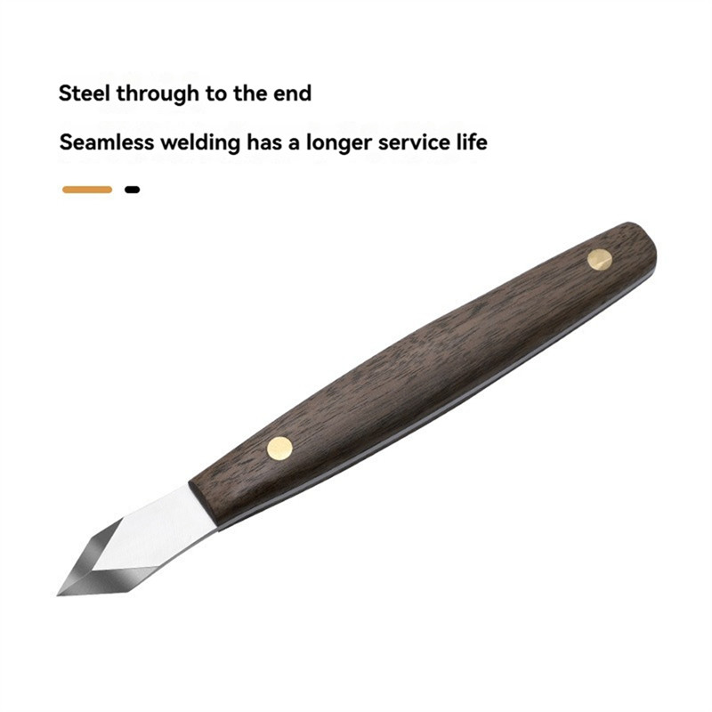 

A20P-Double Bevel Striking Knife Handmade Carving Knife DIY Carving Tool Carving Knife