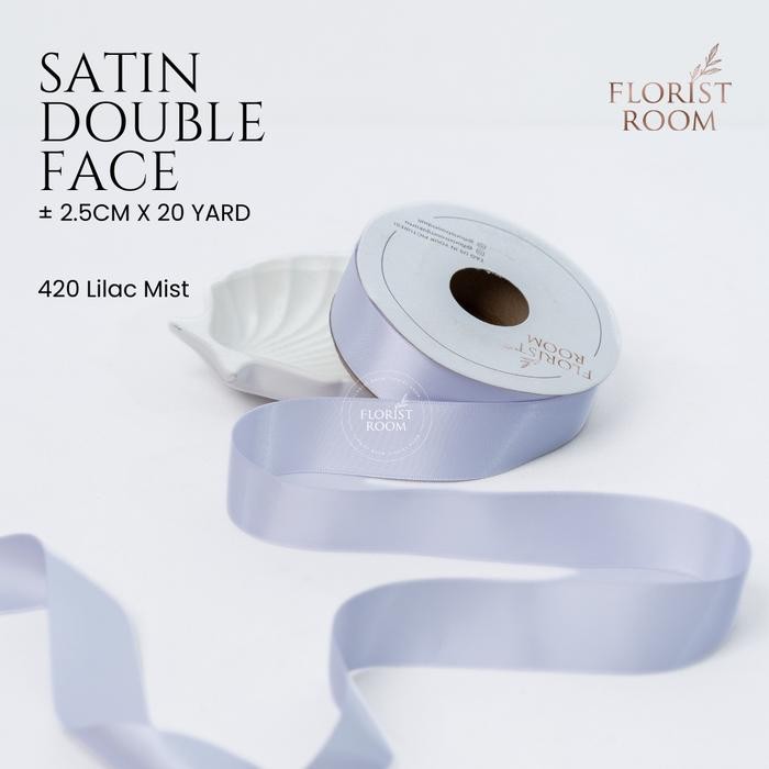 

Pita Satin Double Face ±2.5cm x 20yard Purple Series - 420 Lilac Mist
