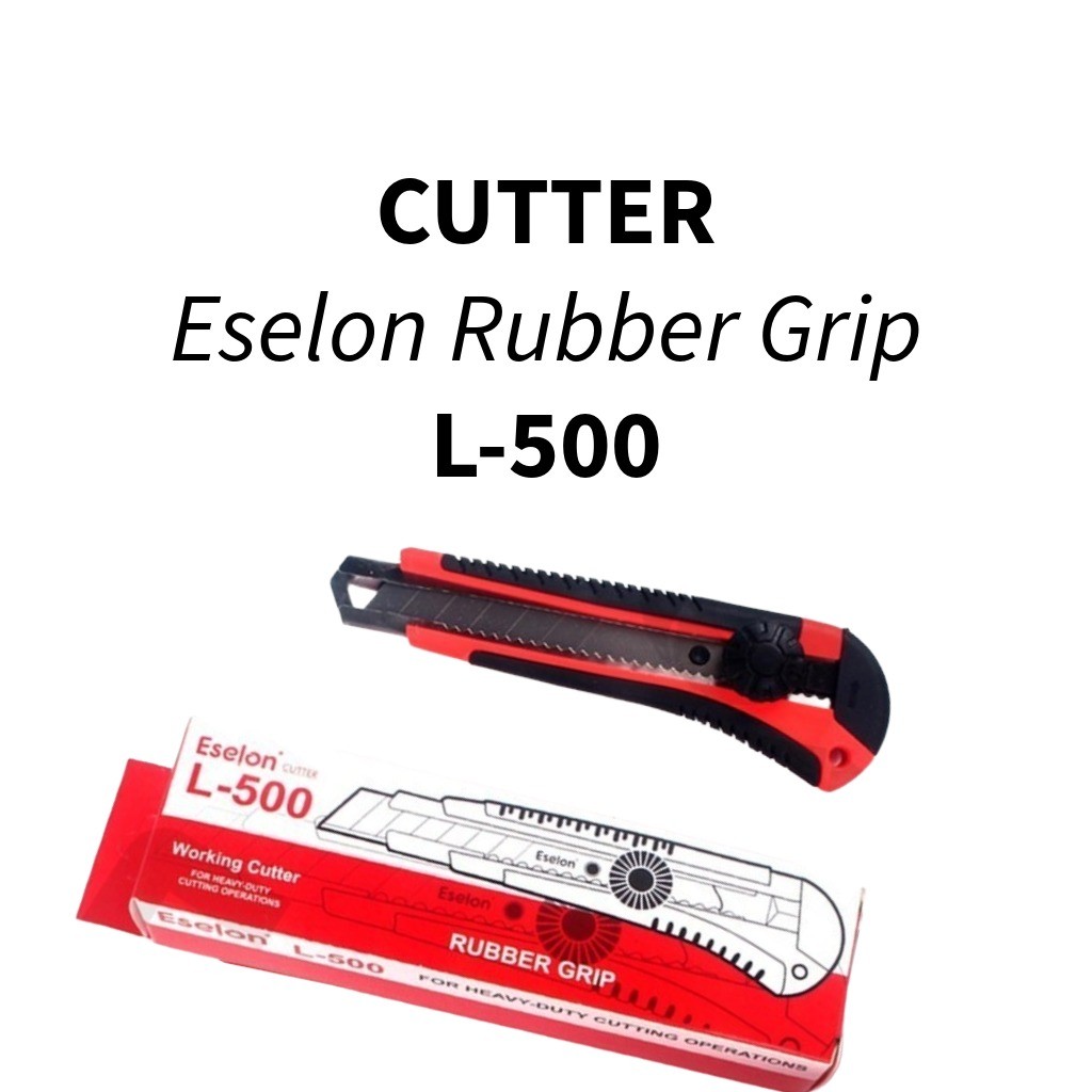 

❤️️1buah Pisau Cutter RUBBER GRIP / 1pcs Pisau cutter L500 Eselon❤️️