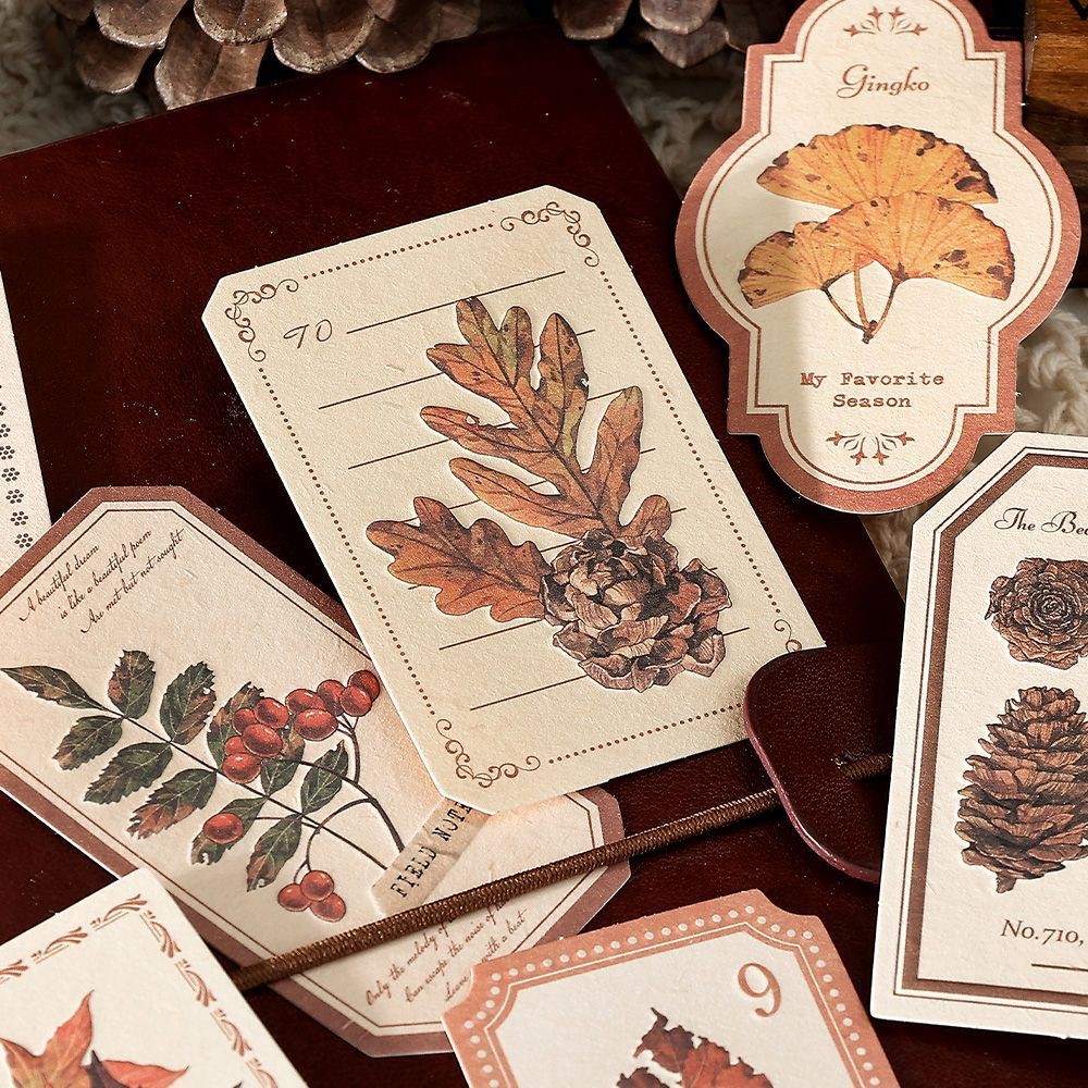 

30 pcs Vintage Mushroom plant material paper Decorative Journal notebook Scrapbooking Craft Supplies