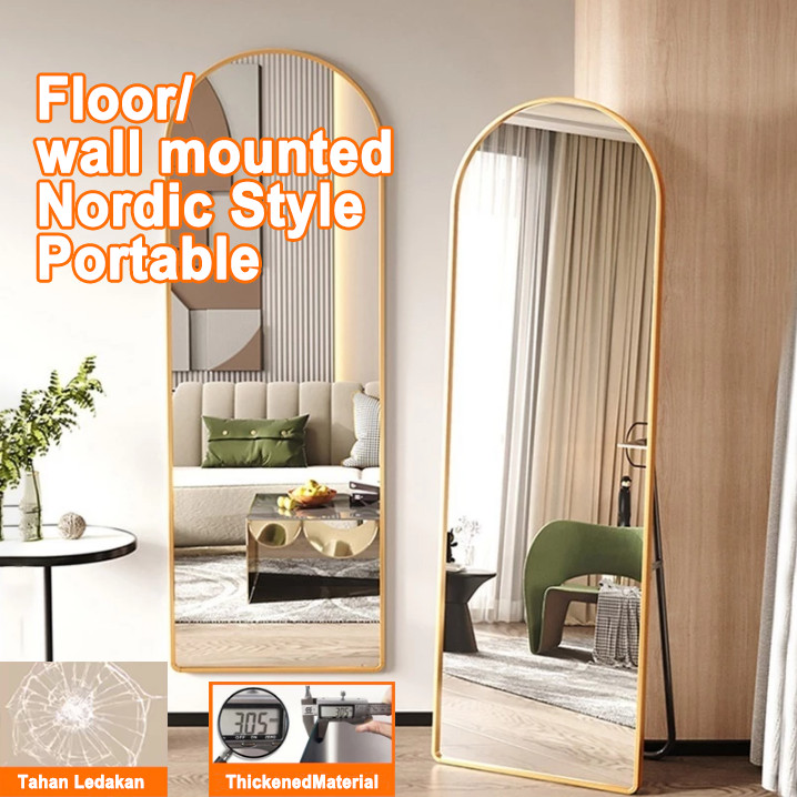 Standing-Mirror-Premium-Standing-Mirror-Cermin-Standing-Oval-Standing-Mirror-150-165*40-60CM-Cermin-