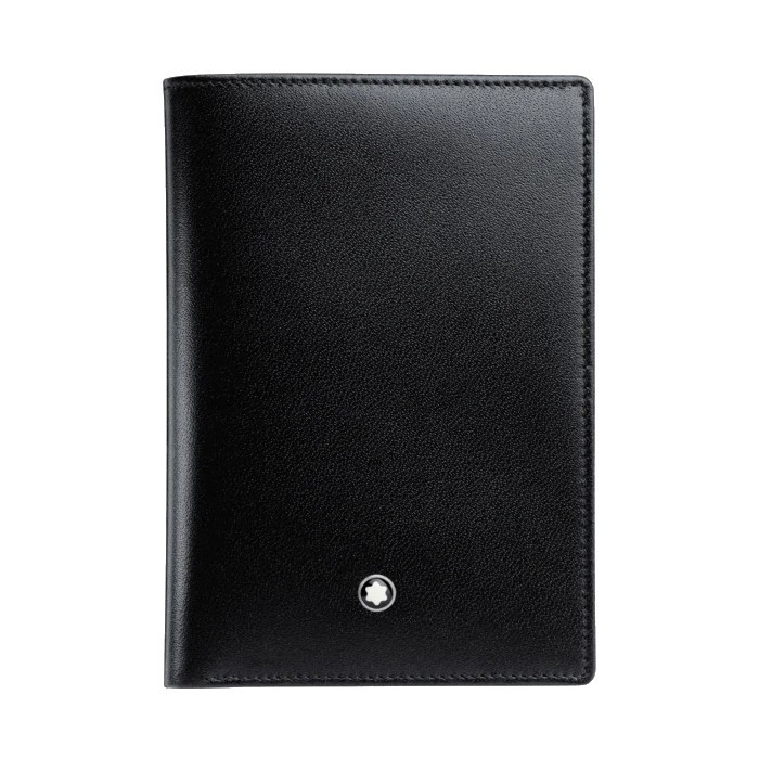CBC -  Montblanc Leather Meisterstruck Wallet Vertical 4 cc Black Ready