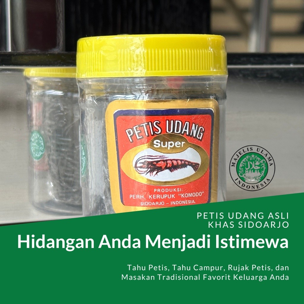 

KOMODO Petis Udang Matang Super 100g dan Repack 1Kg