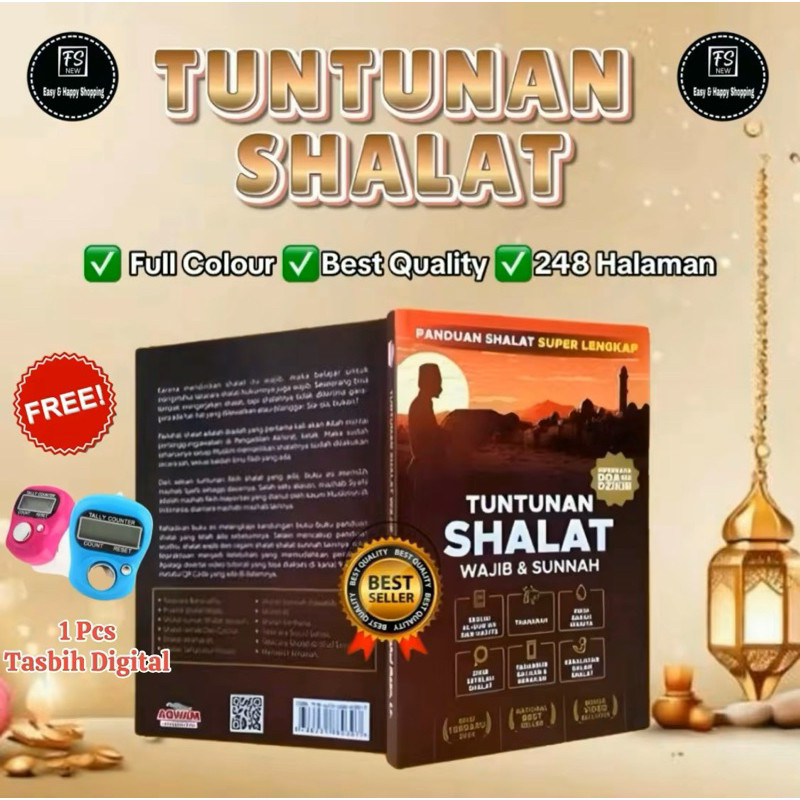 Buku Tuntunan Sholat Super Lengkap (Sholat Wajib & Sunah)-Free Tasbih Digital