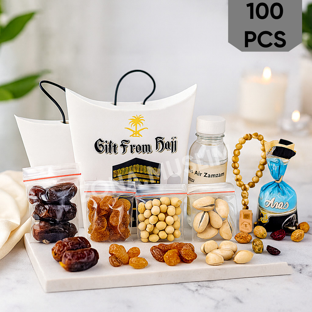 

Paket Oleh Oleh Haji dan Umroh 100Pcs paket dus teng-teng