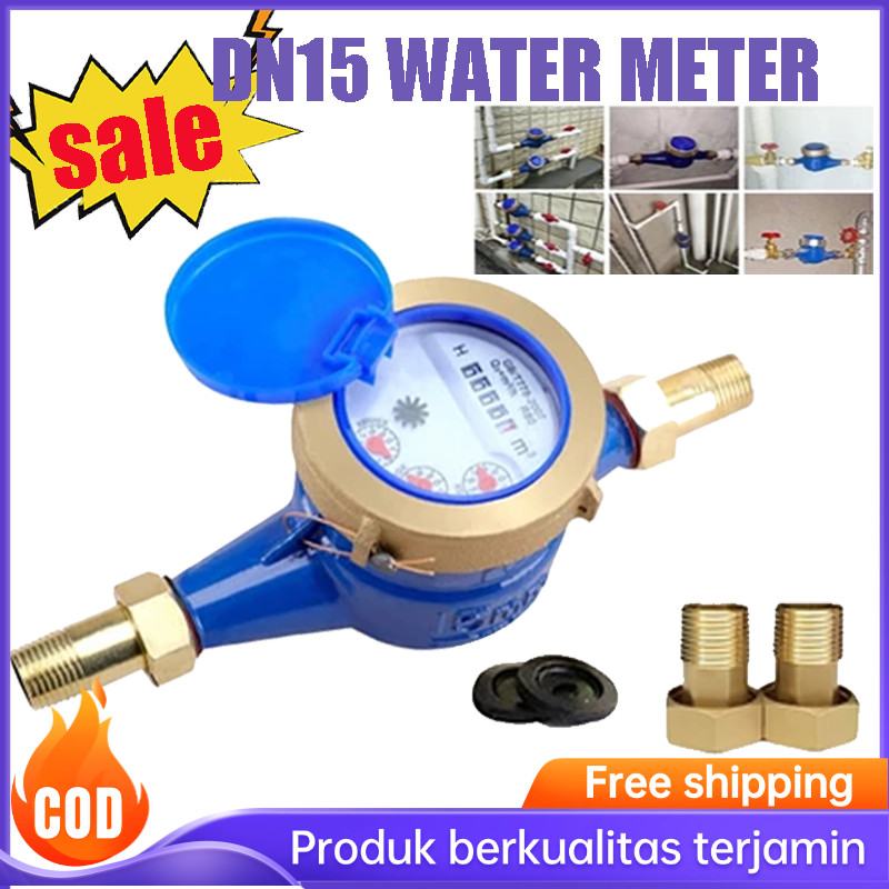 Meteran Air 1/2" Meteran Air Jarum PDAM SNI Body Besi / Meteran Air Bodi Besi / Meteran Air PVC