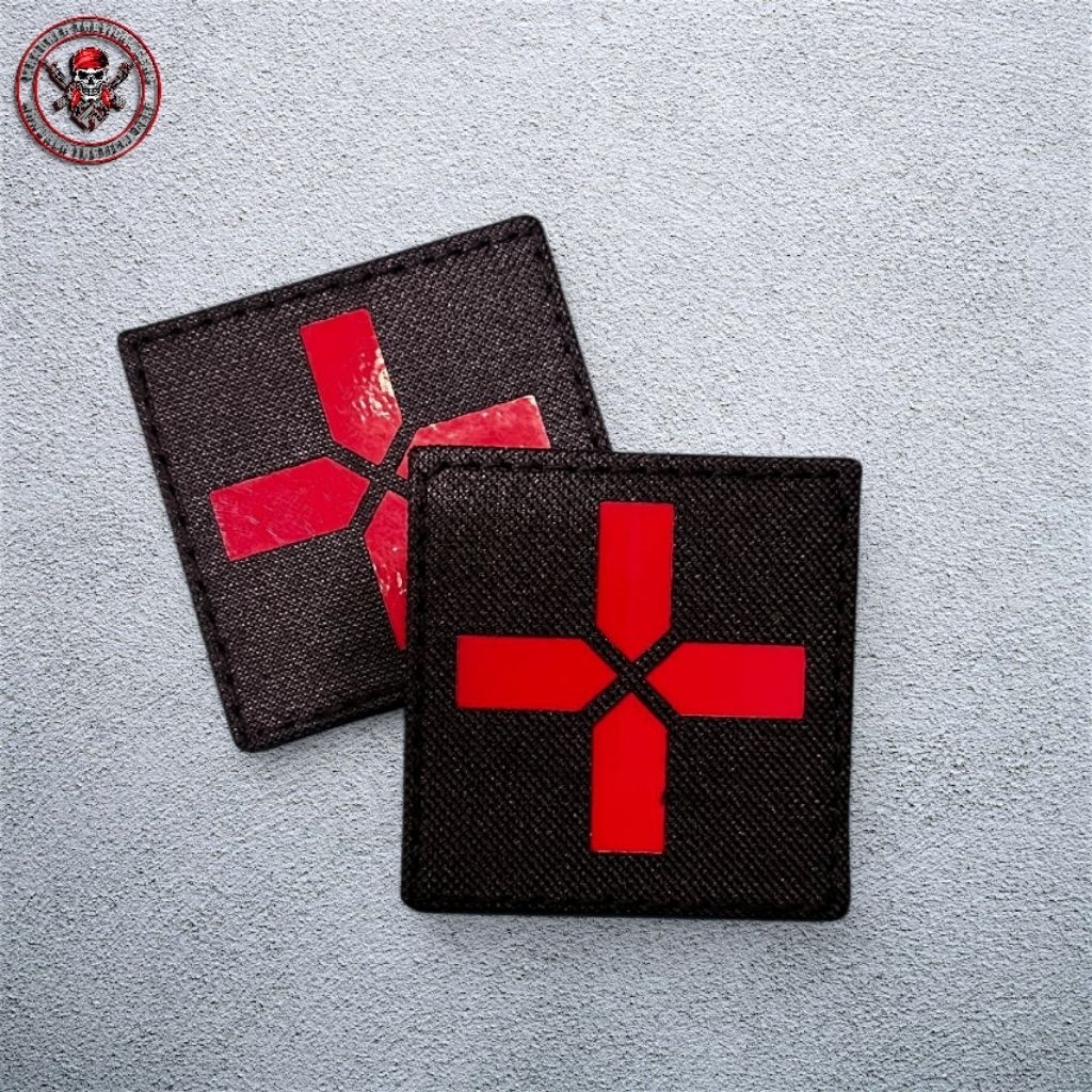 Patch Cutting Medic new | Patch Rubber Punisher Classic putih | Patch Laser Cutting Medic new
