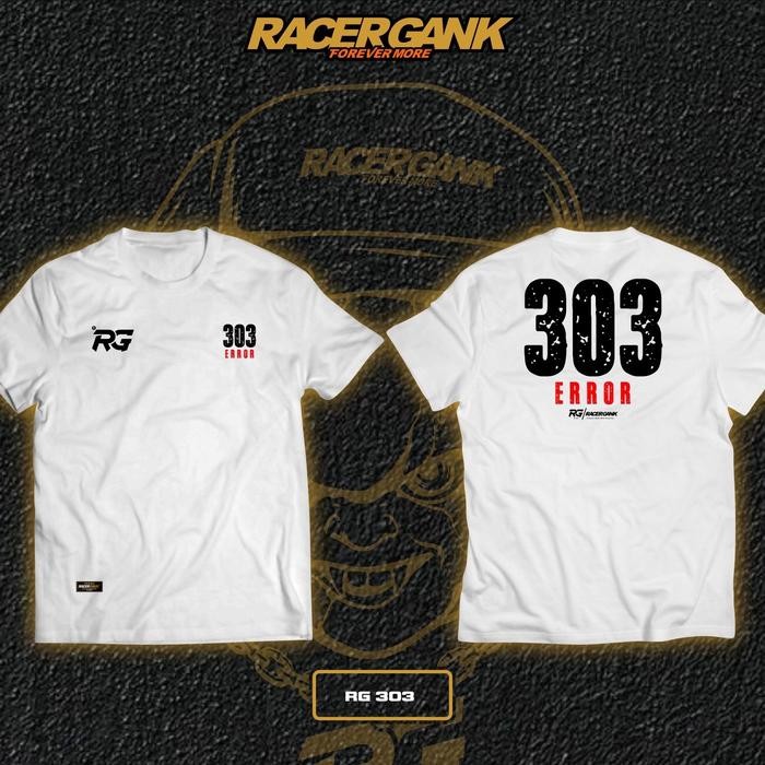 (COD) ￼KAOS RACERGANK RACER GANK SIMPLE RACERGANK 303 EROR|| RG 303 PUTIH - XXL