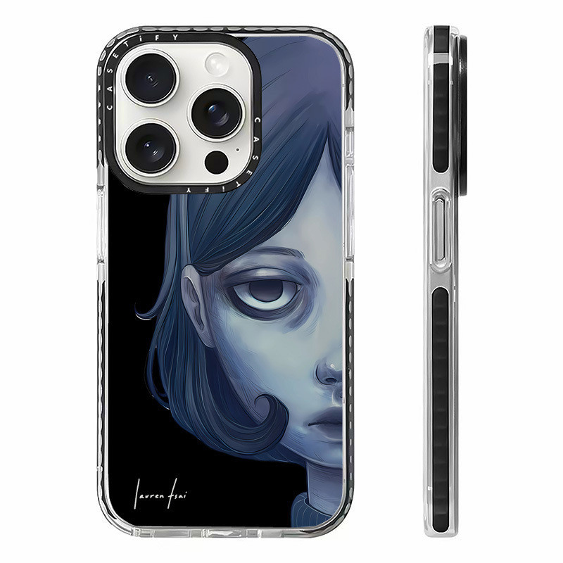& Artist Lauren Tsai Unreality Girl Case Compatible For IPhone 11 14 15 16 Pro Max 12 13 Mini Cover 