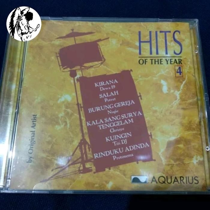 CD HITS OF THE YEAR 4. dewa 19 potret singiku chrisye indra lesmana ruth sahanaya male six titi dj s