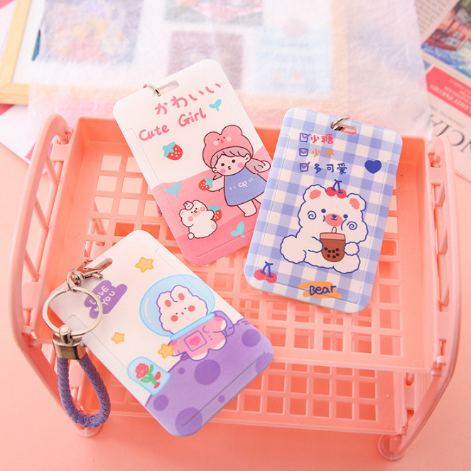 

-JOJU- GANTUNGAN HOLDER KARTU NAMA AKSES KANTOR MRT BUSWAY LANYARD CARD HOLDER PREMIUM