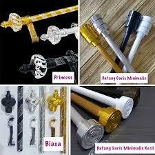 UK 125CM-400CM /JASA KIRIM REGULER & COD/Batang Gorden Full Set HITAM / BATANG GORDEN / TIANG GORDEN