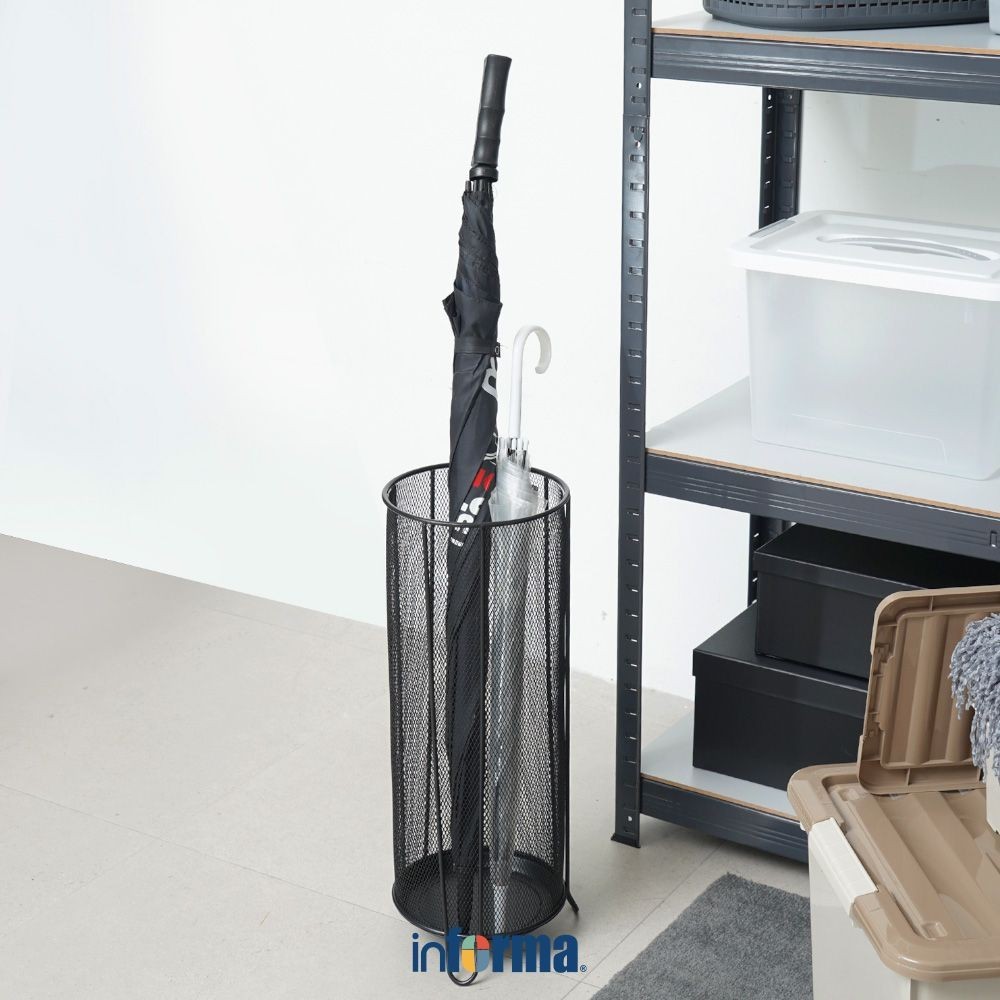 ZS32WA Informa 20X20X53 cm Tempat Payung - Hitam Umbrella Stand Stand Payung Wadah Penyimpanan Payun