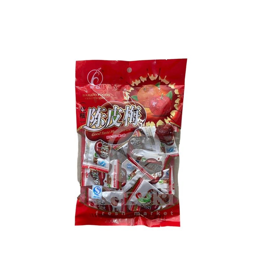

Bai Guo Chen Phi Mei Manisan Buah Plum Kering [180 gr]