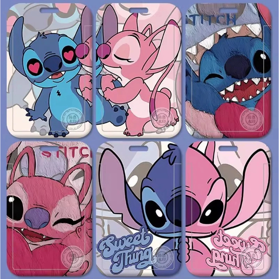 

PREMIUM ID CARD HOLDER / GANTUNGAN KARTU NAMETAG MOTIF STITCH SERIES BAHAN PREMIUM