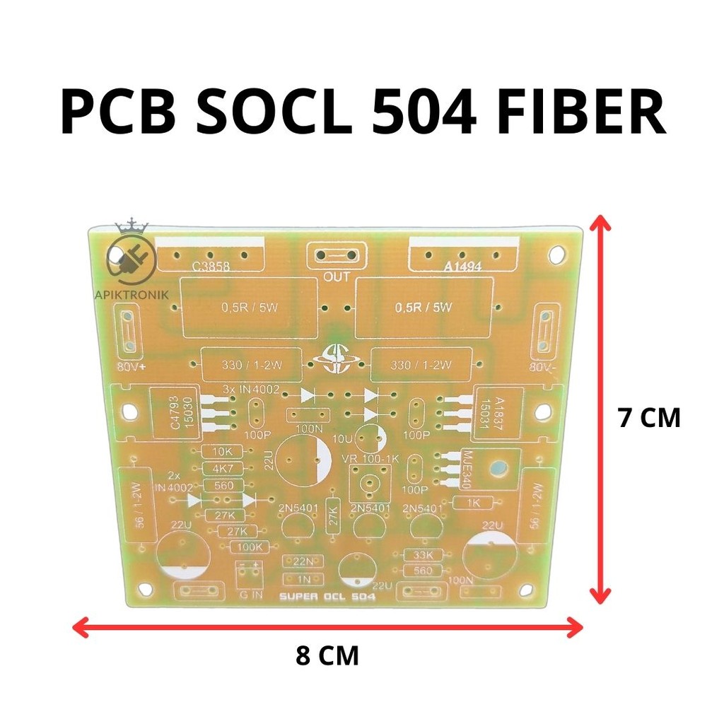 PCB SOCL 504 Fiber – Board Power Amplifier Rakitan