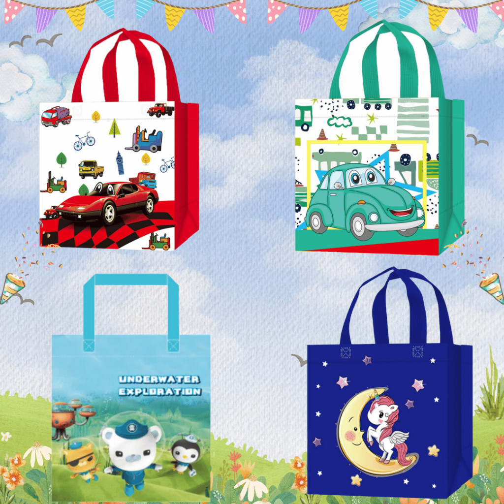 

[FLASH SALE]Tas Souvernir Ultah/Tas Tempat Makan/Tas Bingkisan Ulang Tahun/ Tas Bekal Murah Tebal/Tas Ultah lucu