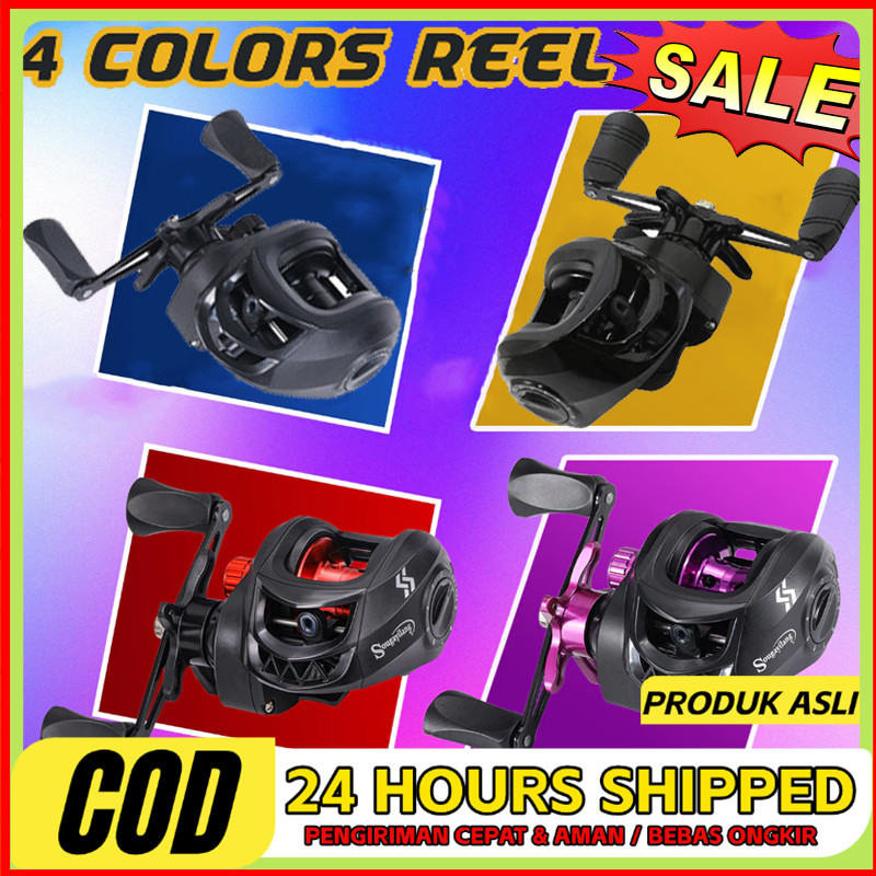 CALDARI  Fishing Reel  Fishing Rod Set  Pancing BC Reel 7.2:1 Metal Fishing Reel Max Drag 8kg Sistem