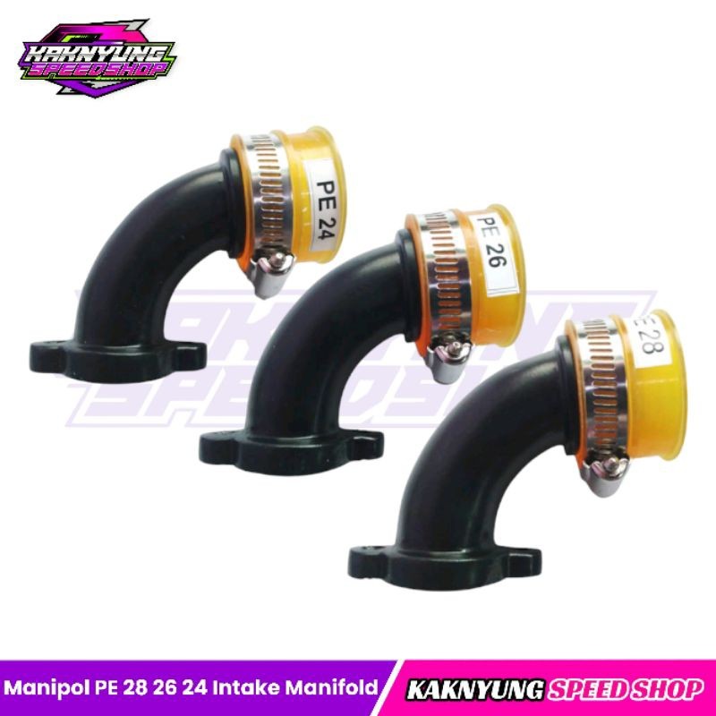 Manipol Pe 28 Bebek PE 26 PE 24 Intake Manipol Karburator Untuk Motor Bebek Universal
